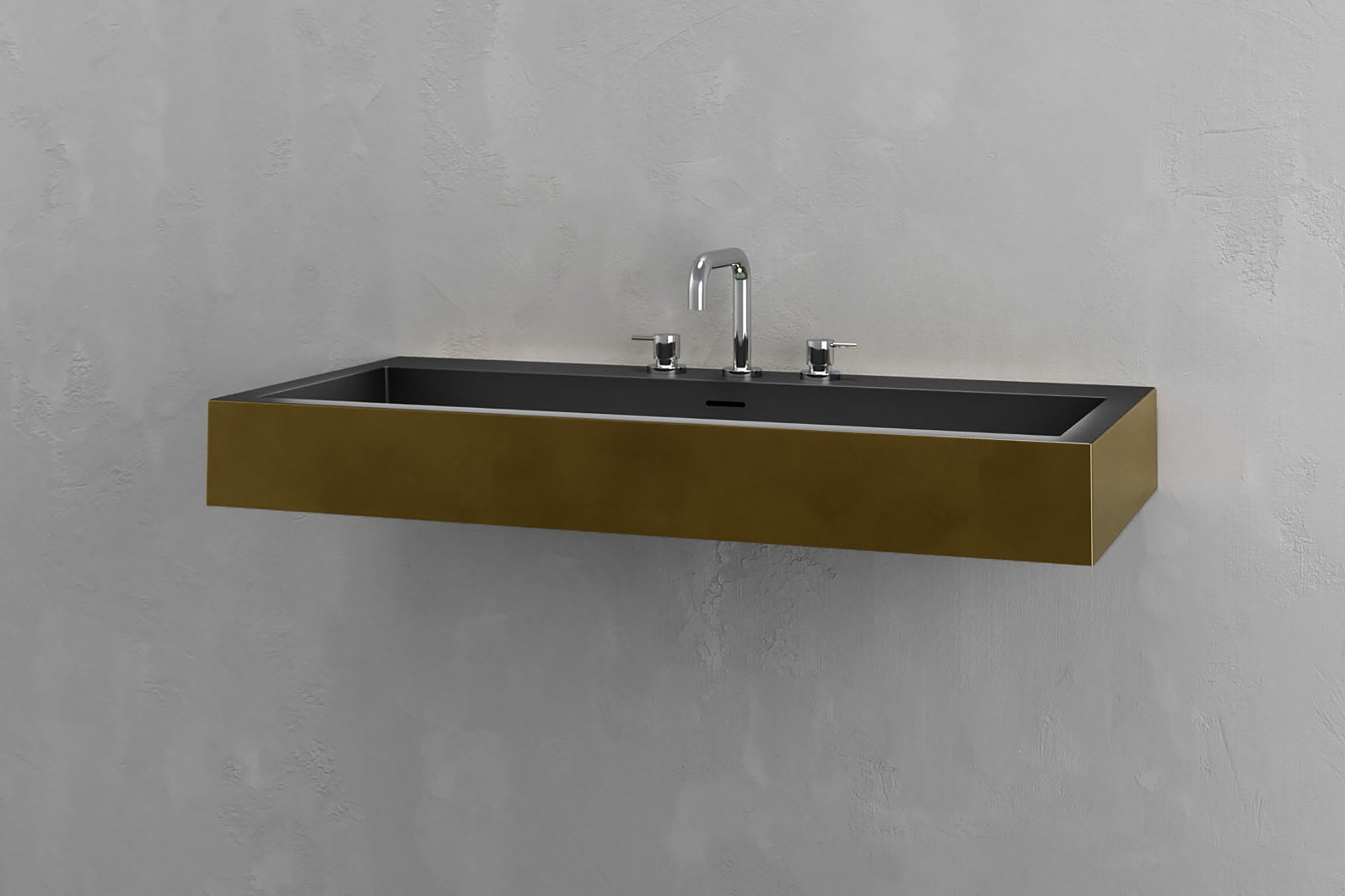 Wall Mounted Rectangular Bathroom Sink VAST Studio