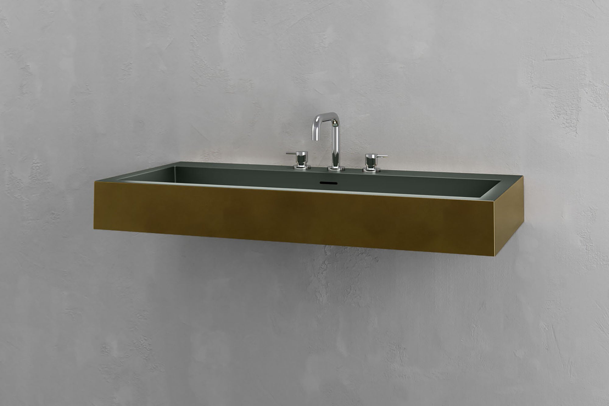 Wall Mounted Rectangular Bathroom Sink VAST Studio