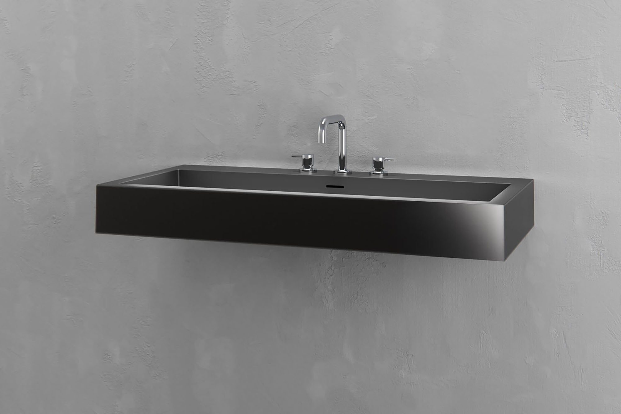 Wall Mounted Rectangular Bathroom Sink VAST Studio