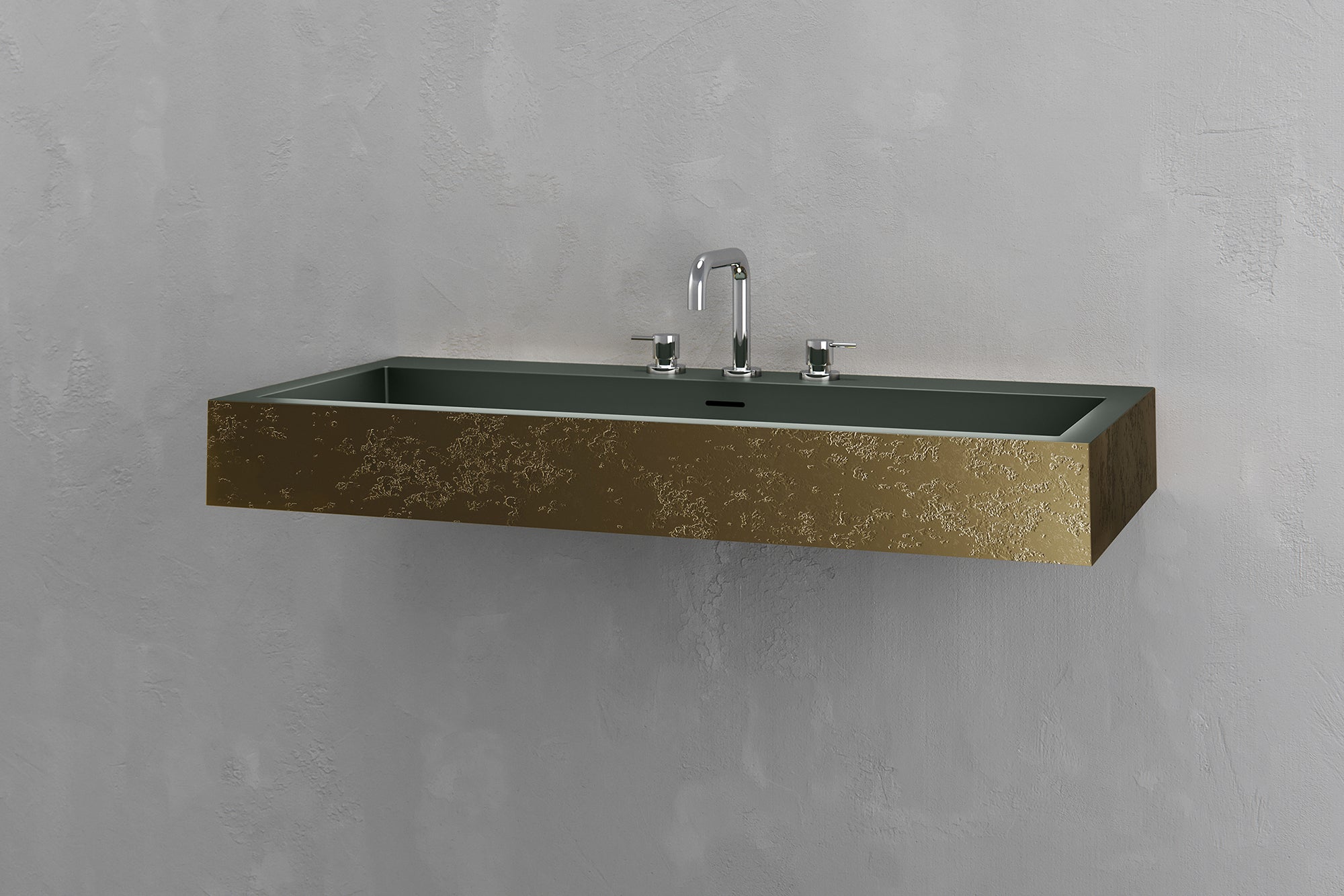 Wall Mounted Rectangular Bathroom Sink VAST Studio