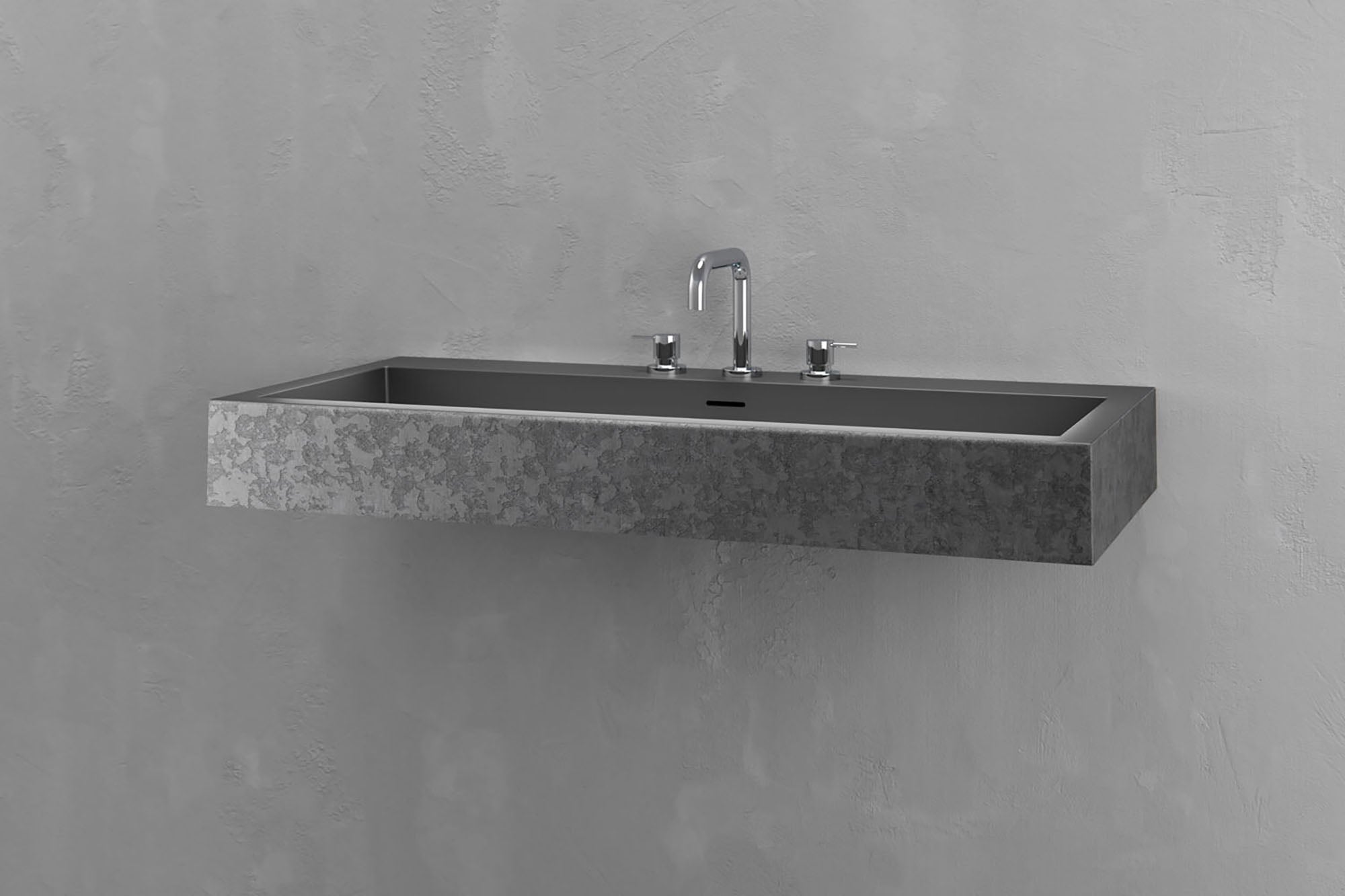 Wall Mounted Rectangular Bathroom Sink VAST Studio