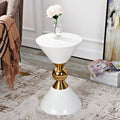 Light luxury style side table post-modern Mini removable sofa corner American black and white New Chinese style stainless steel corner table FLIPSTYLEZLLC