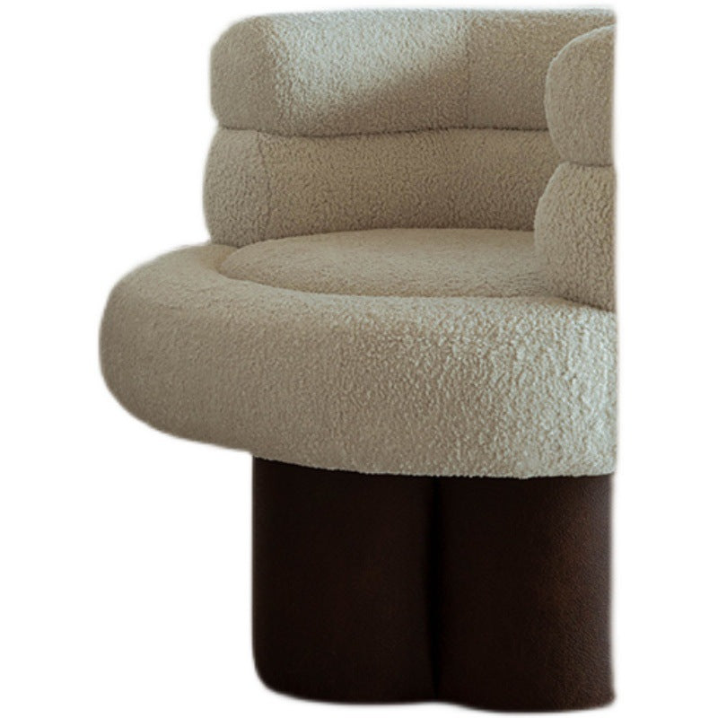 Sherpa Velvet Fabric Color Matching Single Sofa FLIPSTYLEZLLC