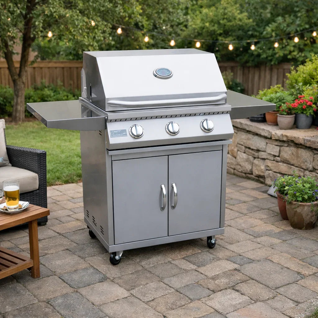 KoKoMo 3-Burner Grill Cart (For 3-Burner Grill / 26" Class) - Haus Of Elevation