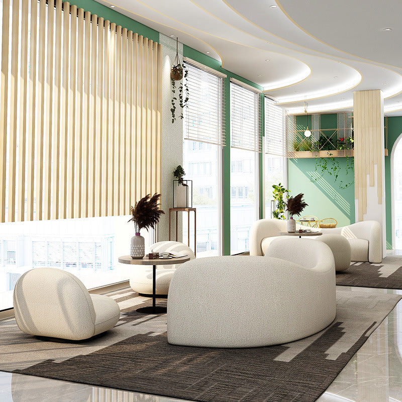 Lamb Wool Living Room Fabric Sofa FLIPSTYLEZLLC