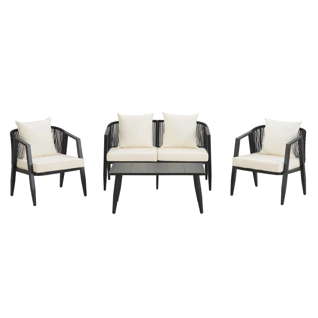 Durable and Comfortable Outdoor Seating Set,Suitable for Patios, Trustymall