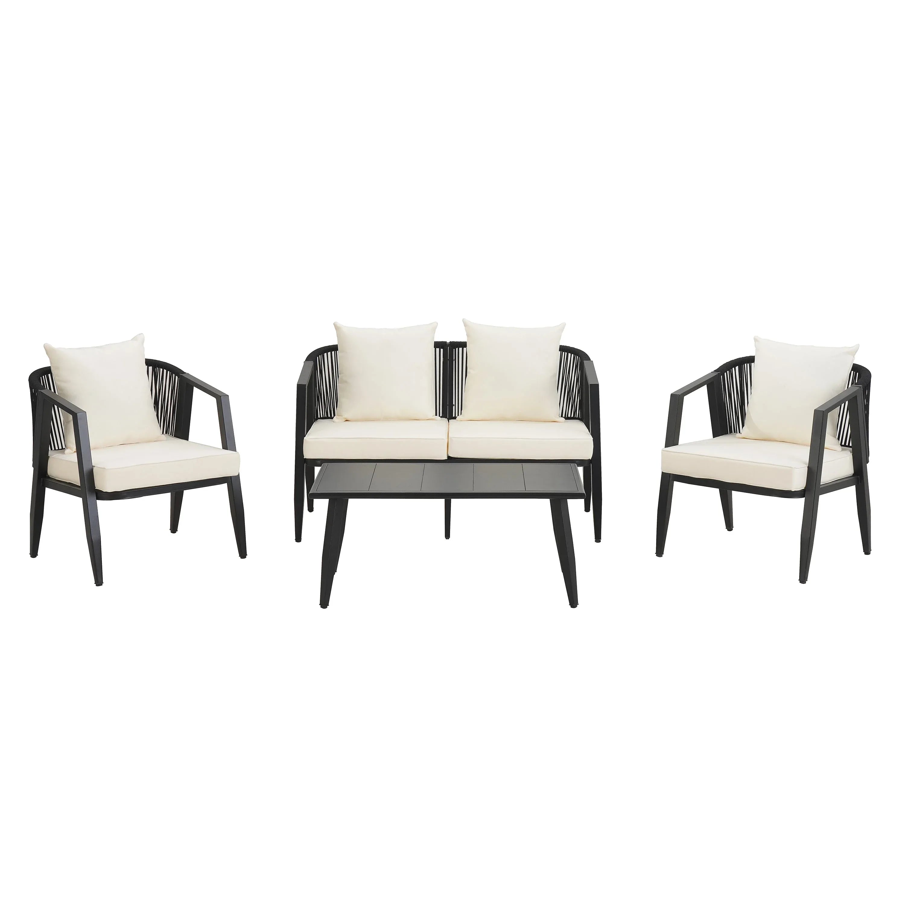 Durable and Comfortable Outdoor Seating Set,Suitable for Patios, Trustymall