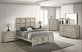 Best Quality Furniture Grey-Beige Wood Bedroom Set with Panel Bed - Haus Of Elevation