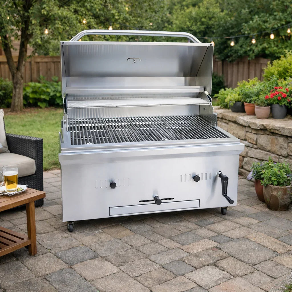 KoKoMo 32-Inch Charcoal Grill (Outdoor Built-In Style) - Haus Of Elevation