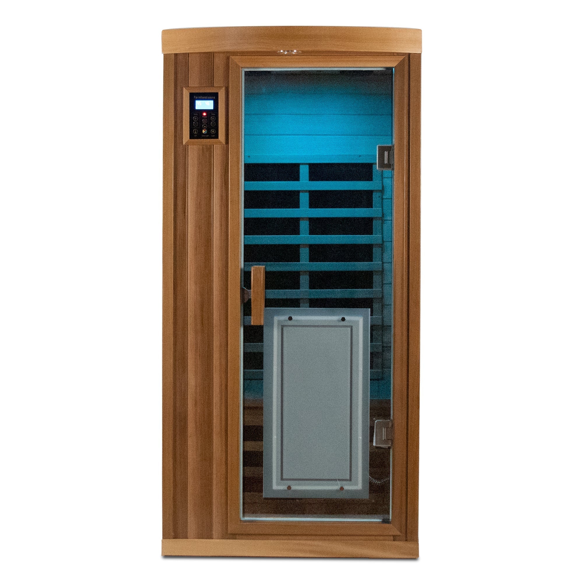 Low EMF One person Far infrared red cedar Deluxe indoor sauna room HouseOfZazla