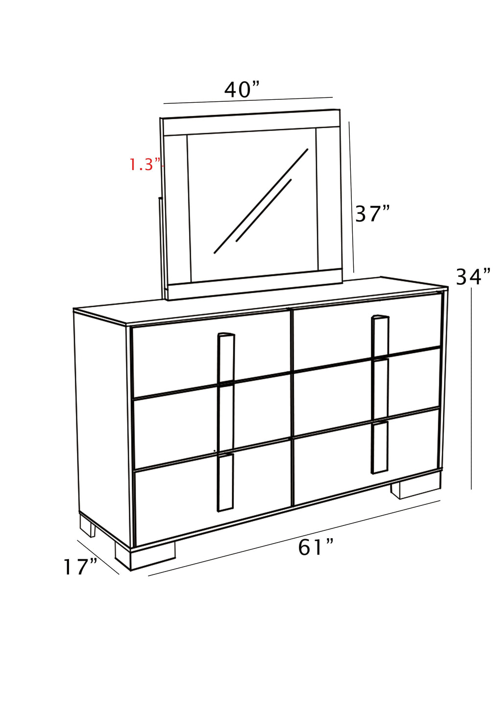 Best Quality Furniture Natural Wood Bedroom Set with LED Headboard Haus of Elevation