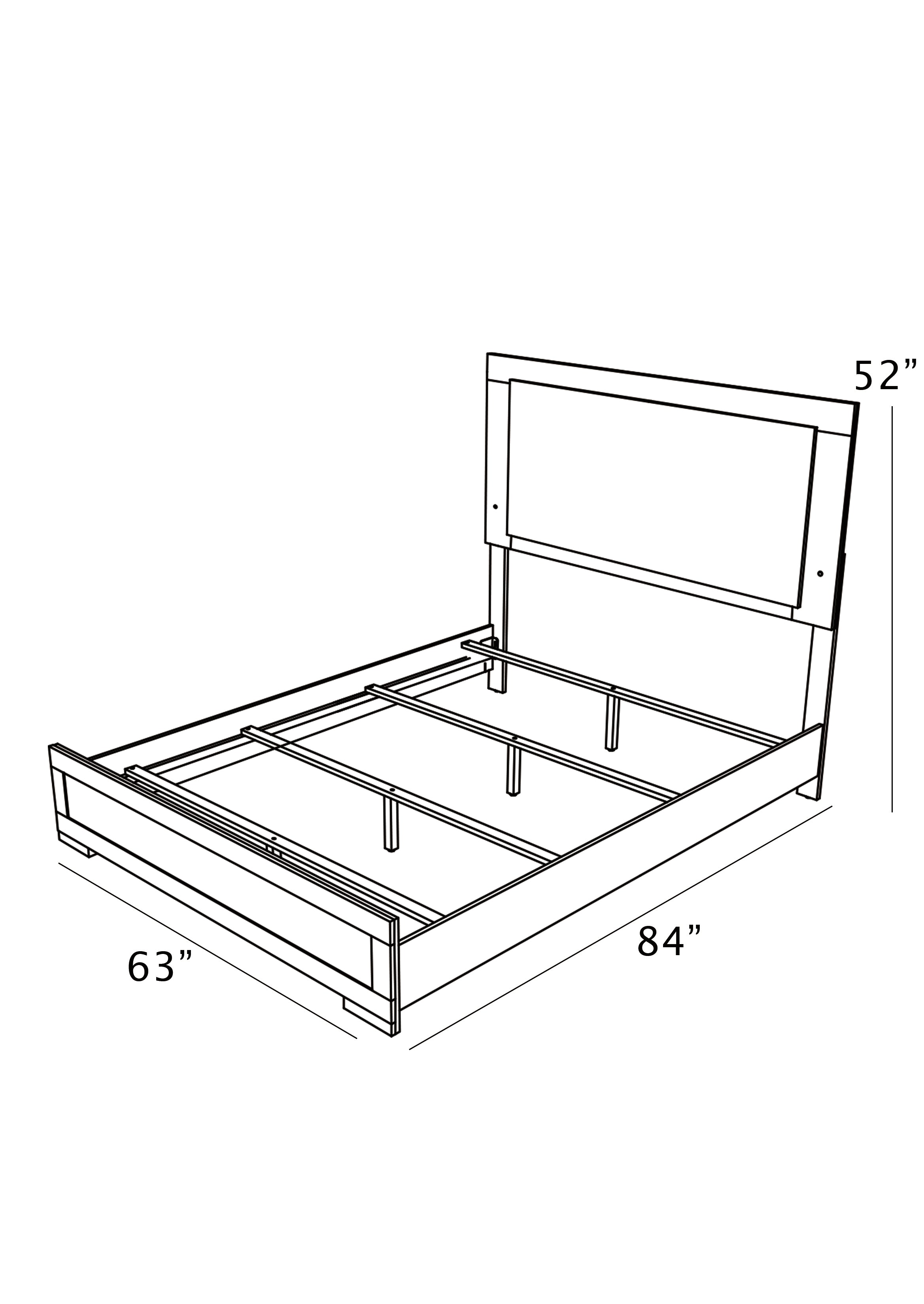 Best Quality Furniture Natural Wood Bedroom Set with LED Headboard Haus of Elevation
