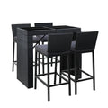 Gardeon Outdoor Bar Set Table Chairs Stools Rattan Patio Furniture 4 Trustymall