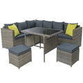 Gardeon Outdoor Furniture Patio Set Dining Sofa Table Chair Lounge Trustymall