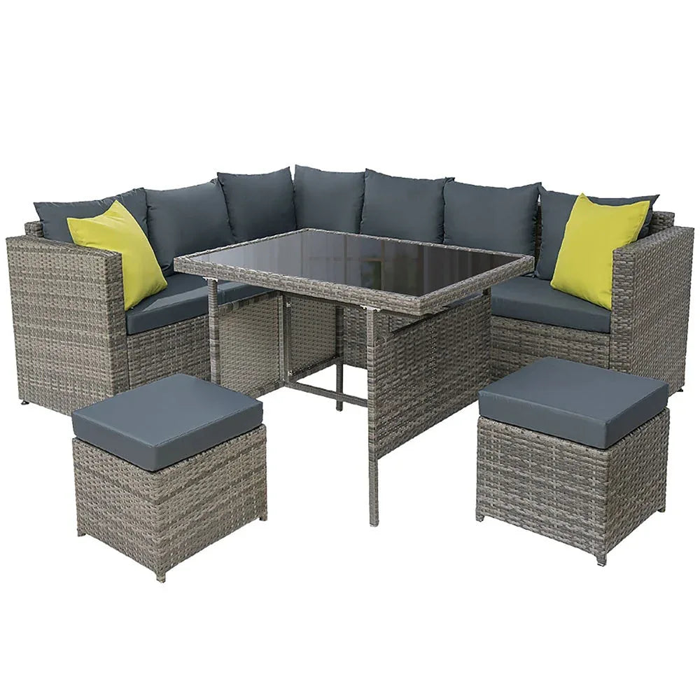 Gardeon Outdoor Furniture Patio Set Dining Sofa Table Chair Lounge Trustymall