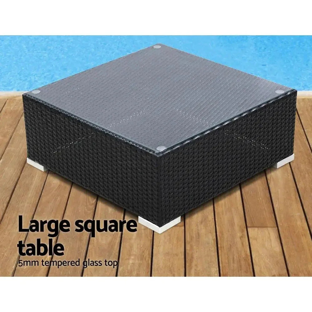 Gardeon 7PC Outdoor Furniture Sofa Set Wicker Garden Patio Pool Lounge Trustymall