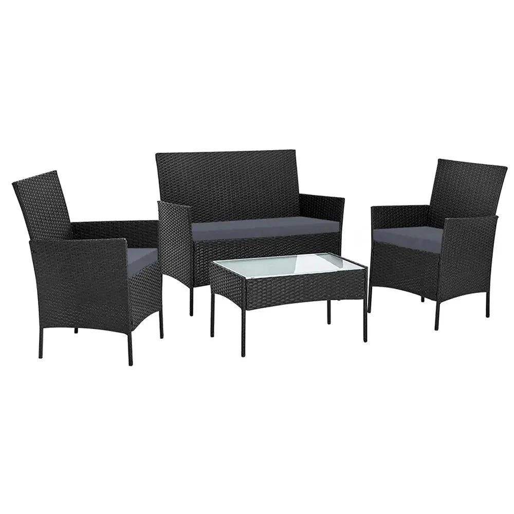 Gardeon Garden Furniture Outdoor Lounge Setting Wicker Sofa Patio Trustymall