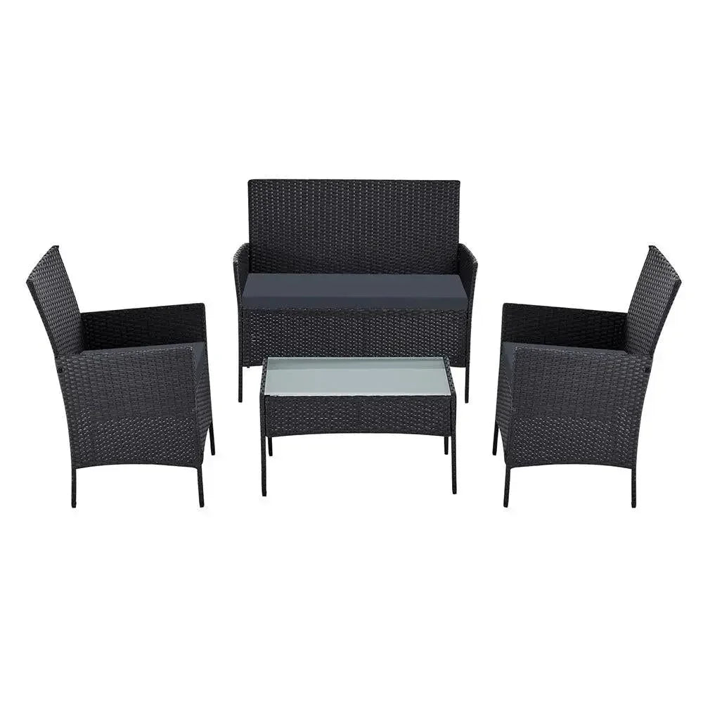 Gardeon Garden Furniture Outdoor Lounge Setting Wicker Sofa Patio Trustymall