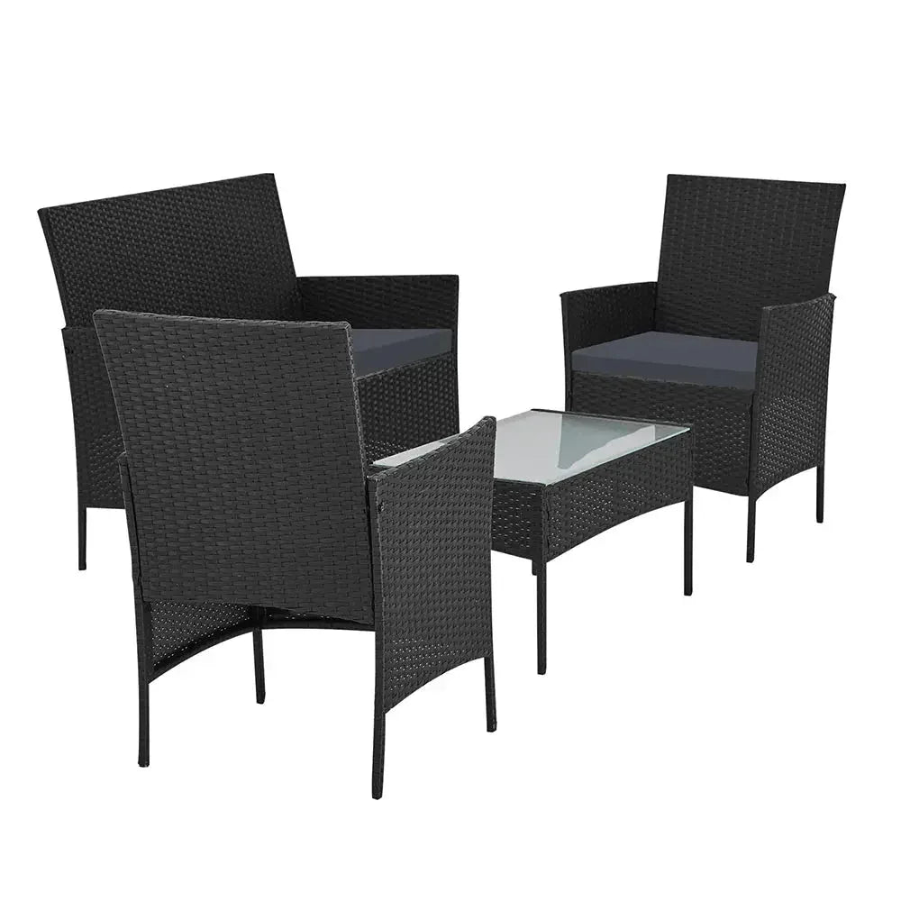 Gardeon Garden Furniture Outdoor Lounge Setting Wicker Sofa Patio Trustymall