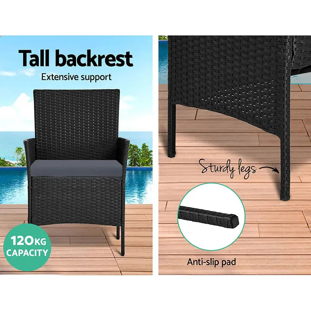Gardeon Garden Furniture Outdoor Lounge Setting Wicker Sofa Patio Trustymall