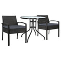 Gardeon Outdoor Furniture Dining Chairs Wicker Garden Patio Cushion Trustymall