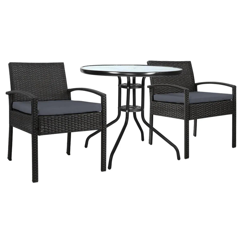 Gardeon Outdoor Furniture Dining Chairs Wicker Garden Patio Cushion Trustymall