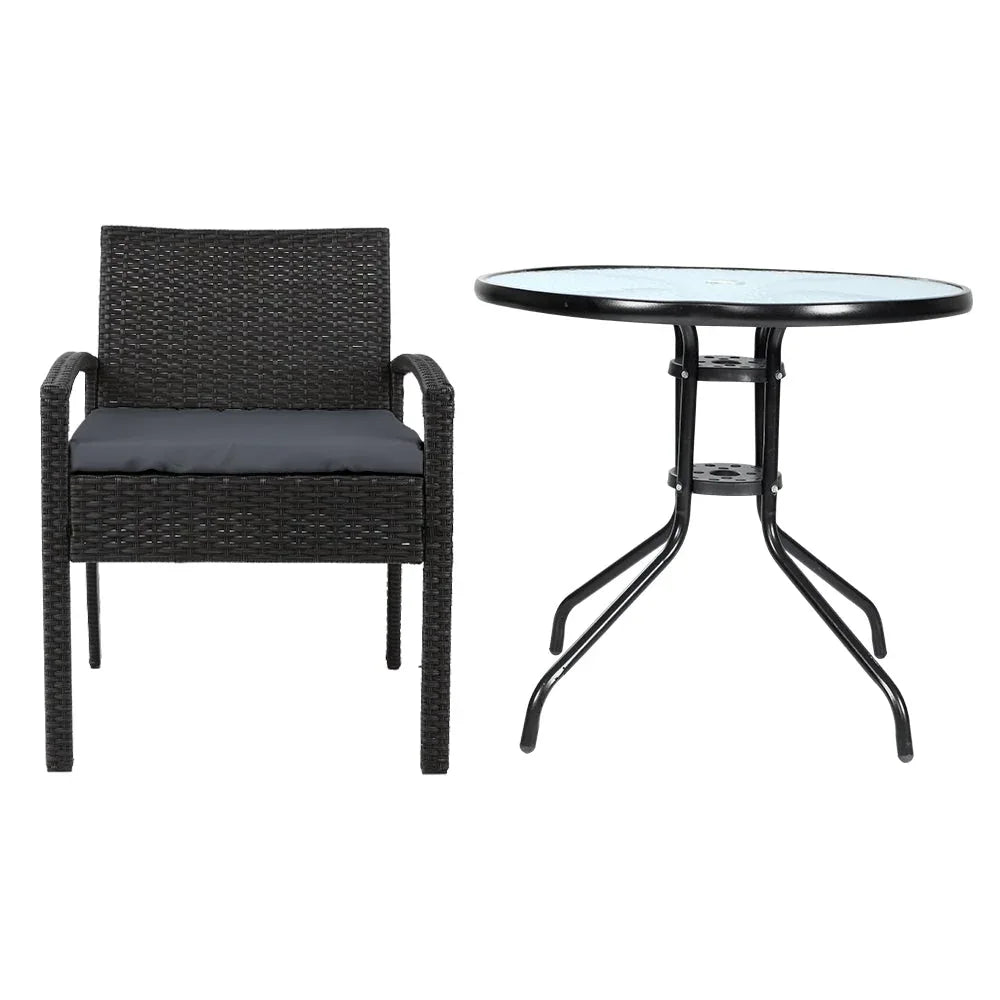 Gardeon Outdoor Furniture Dining Chairs Wicker Garden Patio Cushion Trustymall