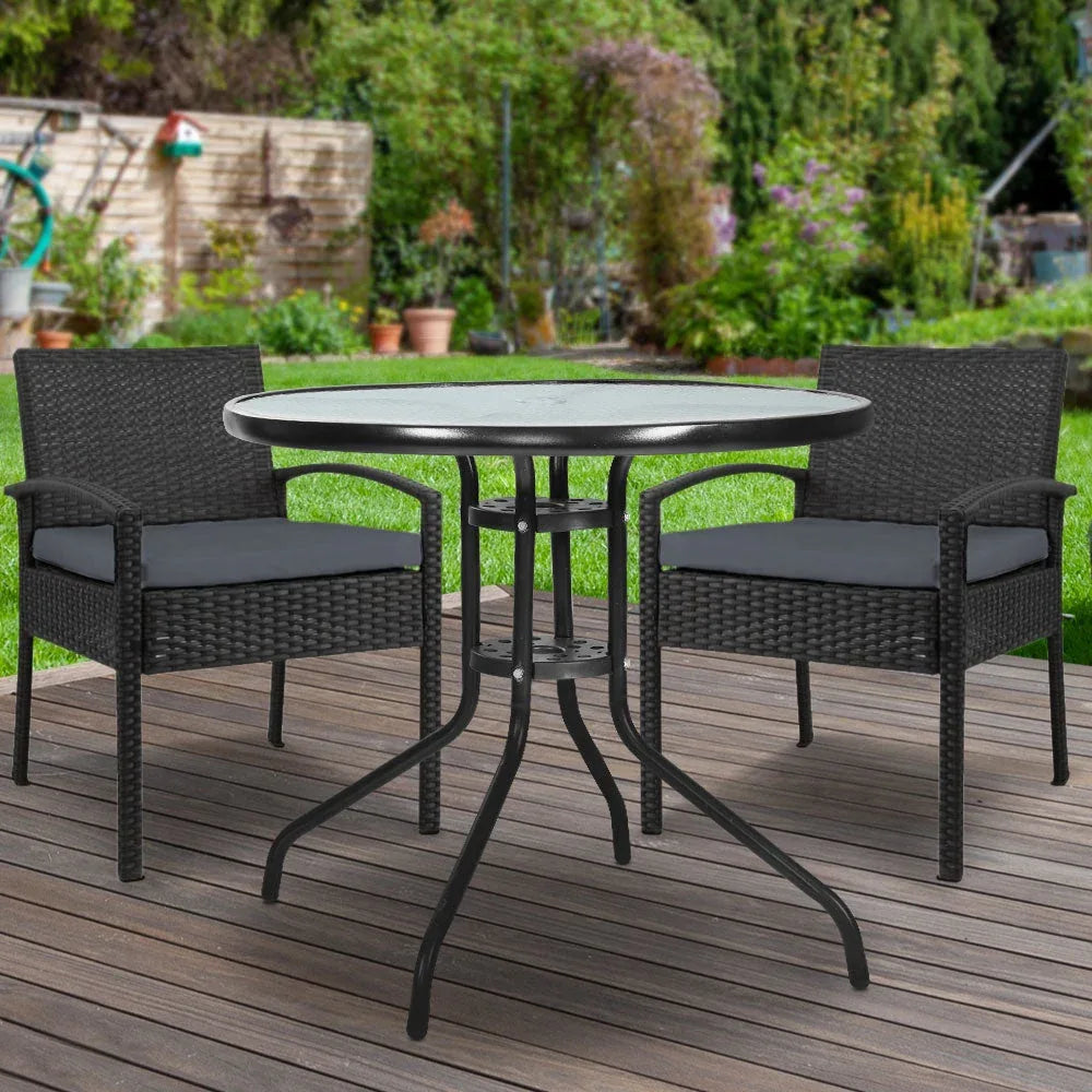 Gardeon Outdoor Furniture Dining Chairs Wicker Garden Patio Cushion Trustymall