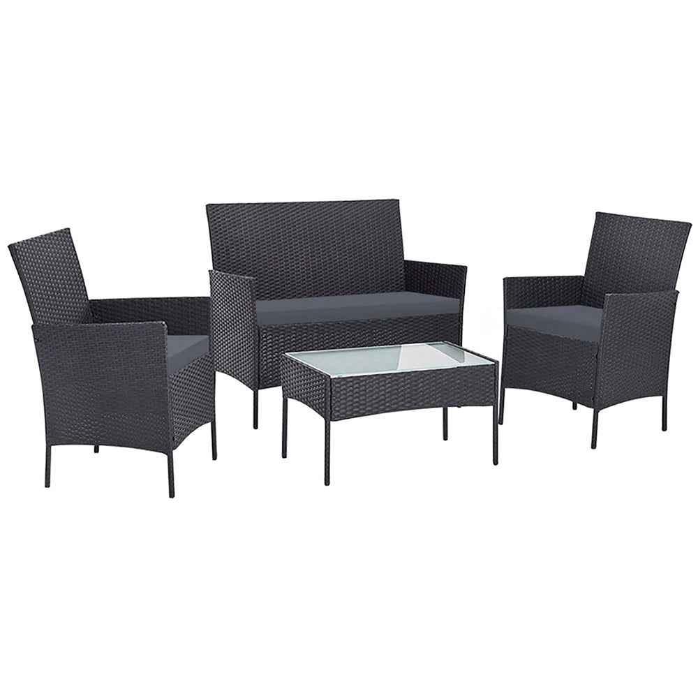 Gardeon Garden Furniture Outdoor Lounge Setting Wicker Sofa Patio Trustymall