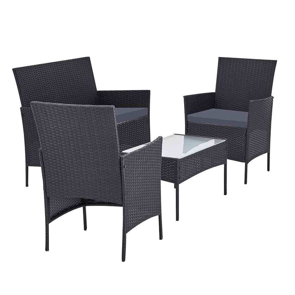 Gardeon Garden Furniture Outdoor Lounge Setting Wicker Sofa Patio Trustymall
