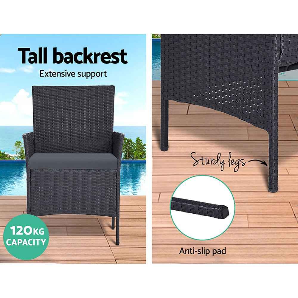 Gardeon Garden Furniture Outdoor Lounge Setting Wicker Sofa Patio Trustymall