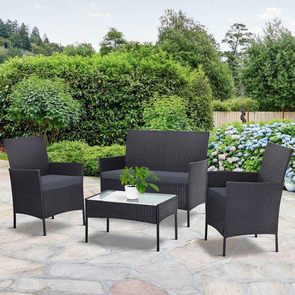 Gardeon Garden Furniture Outdoor Lounge Setting Wicker Sofa Patio Trustymall