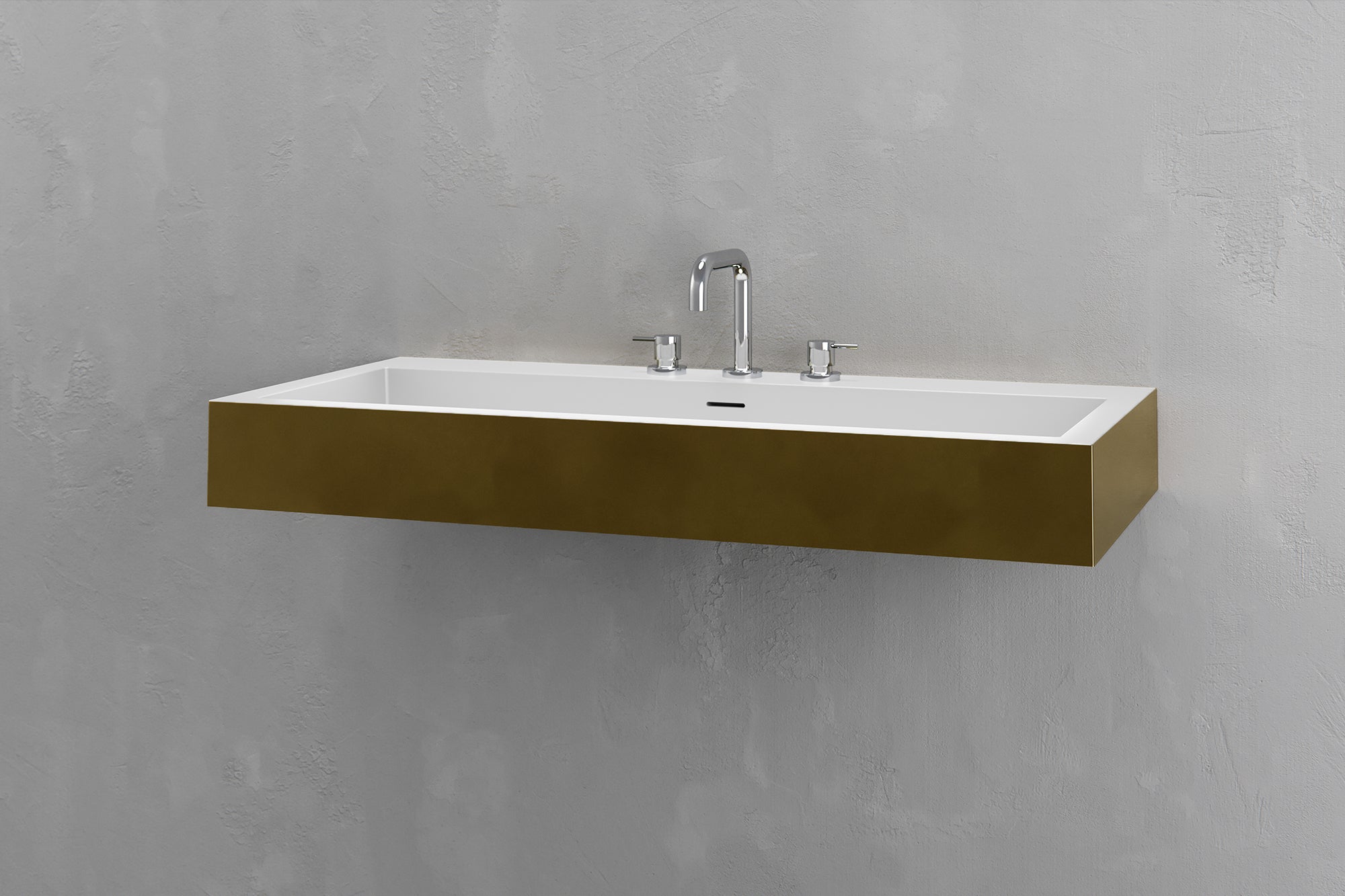 Wall Mounted Rectangular Bathroom Sink VAST Studio