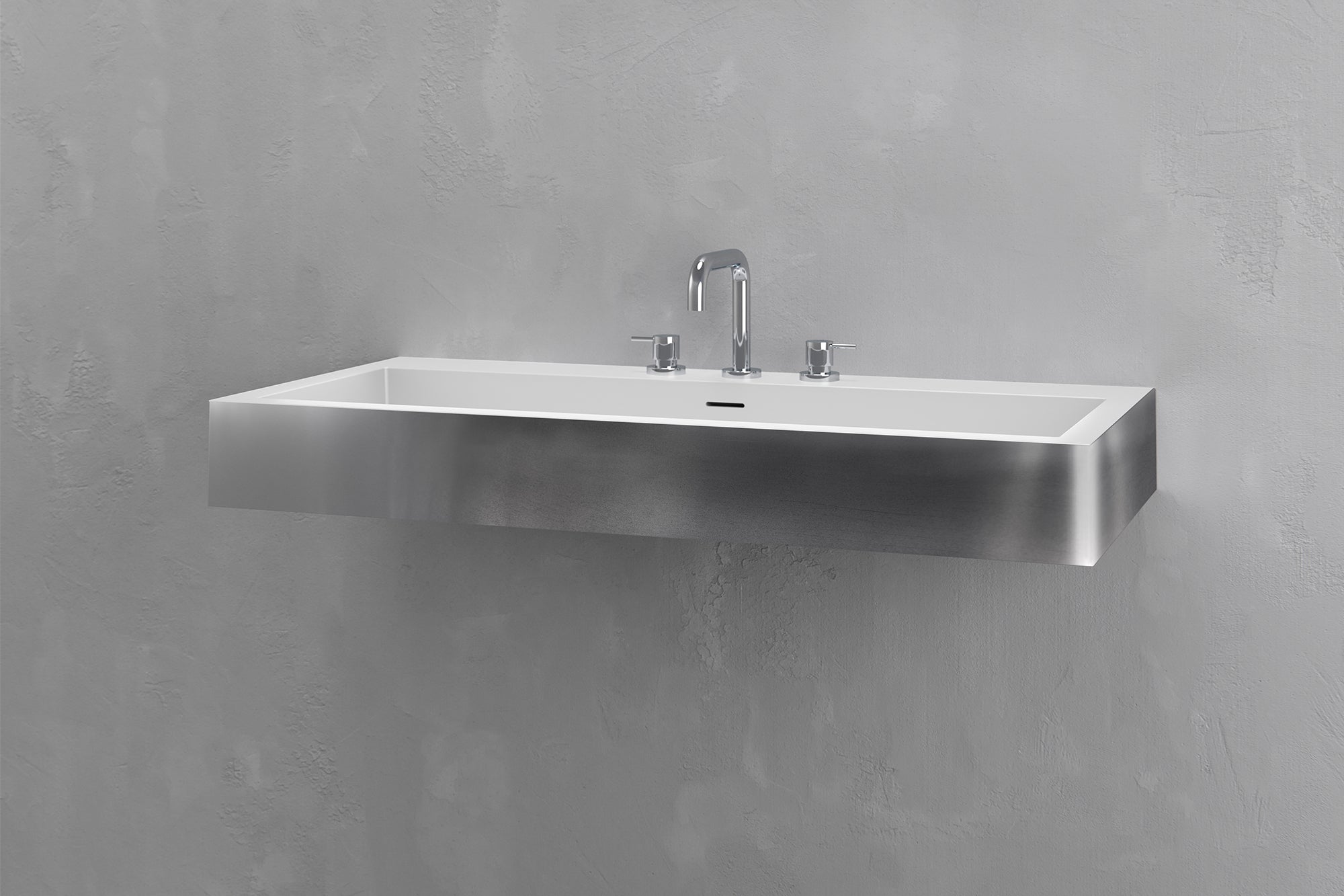 Wall Mounted Rectangular Bathroom Sink VAST Studio