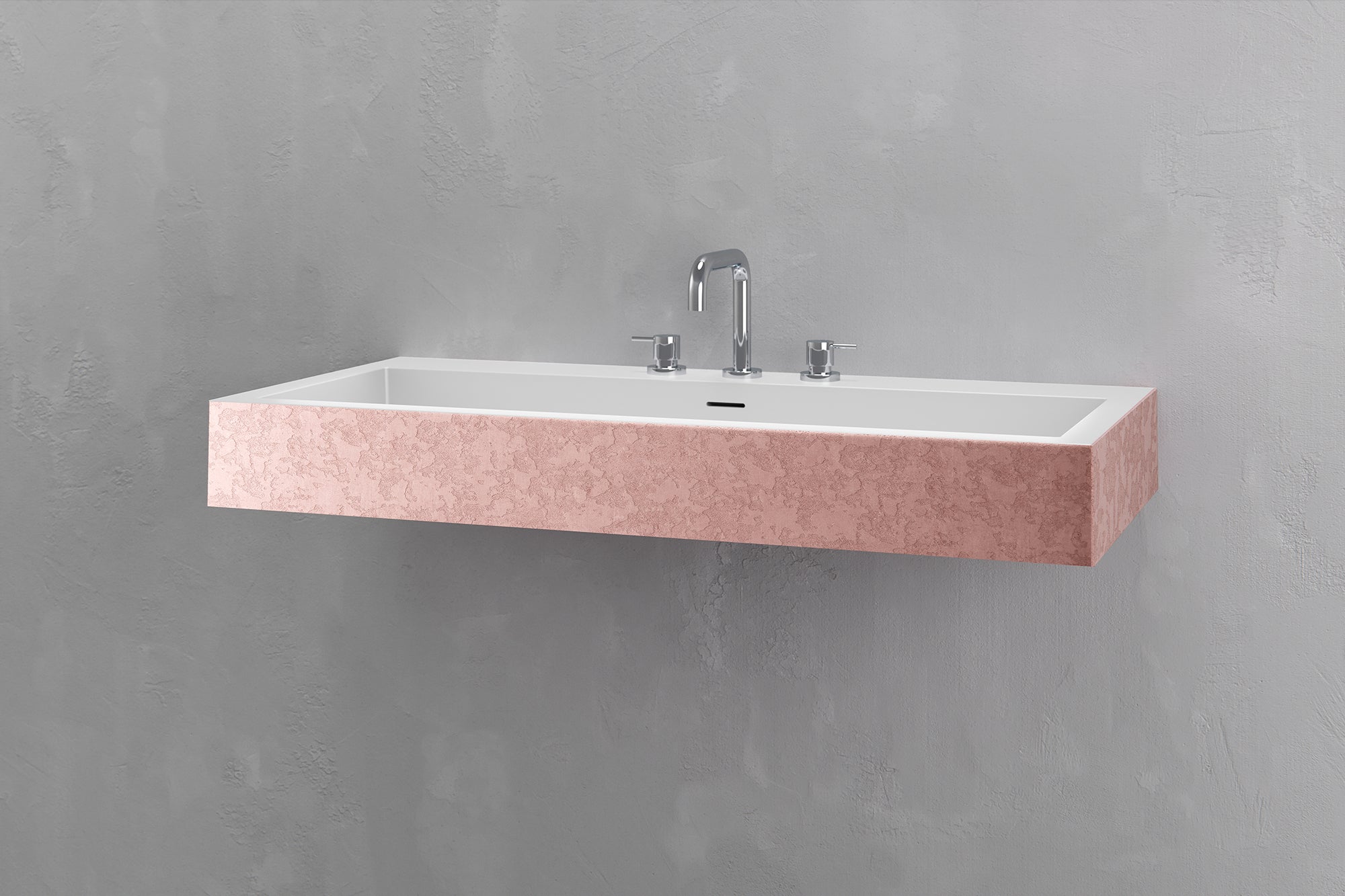 Wall Mounted Rectangular Bathroom Sink VAST Studio