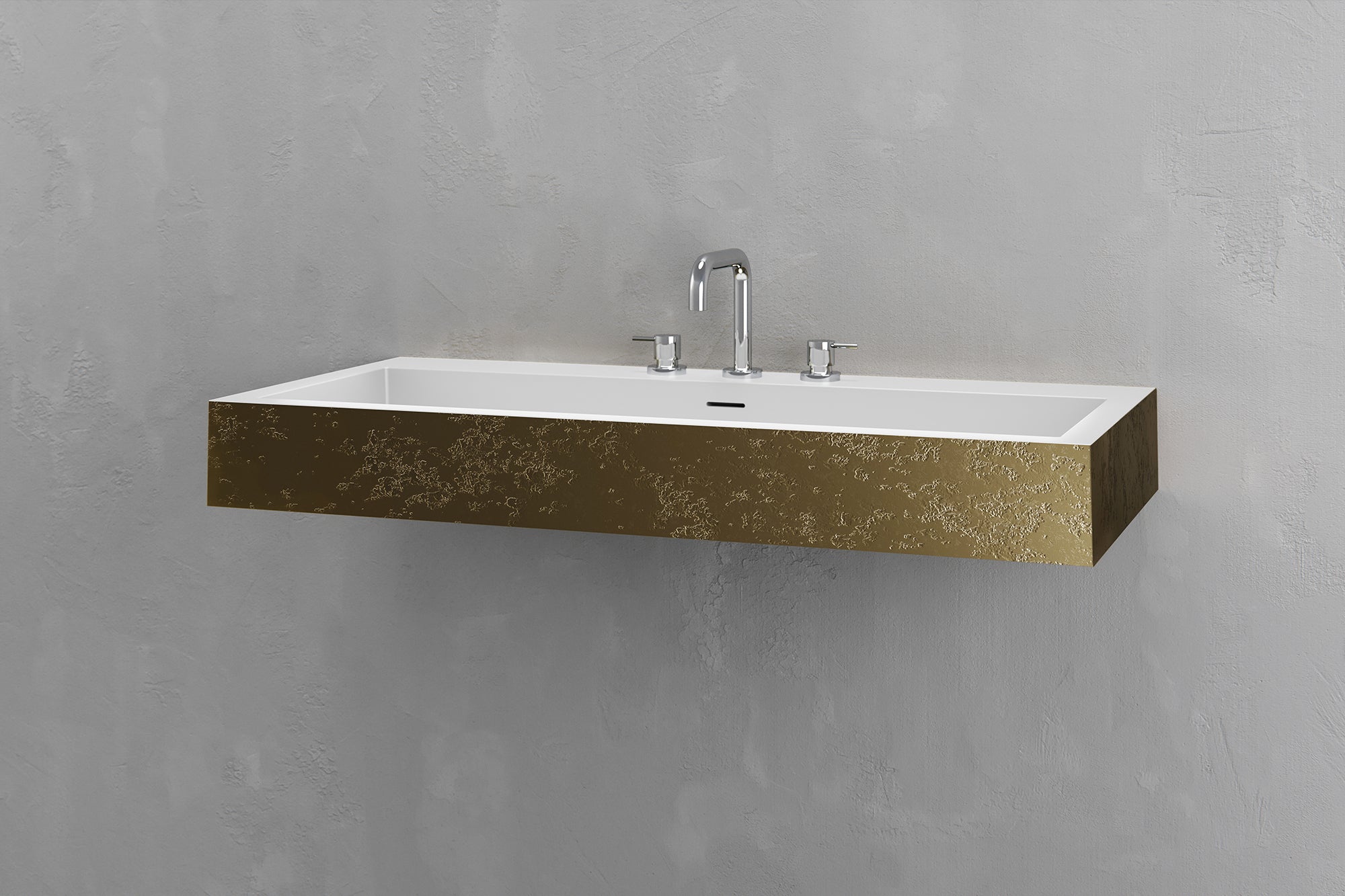 Wall Mounted Rectangular Bathroom Sink VAST Studio