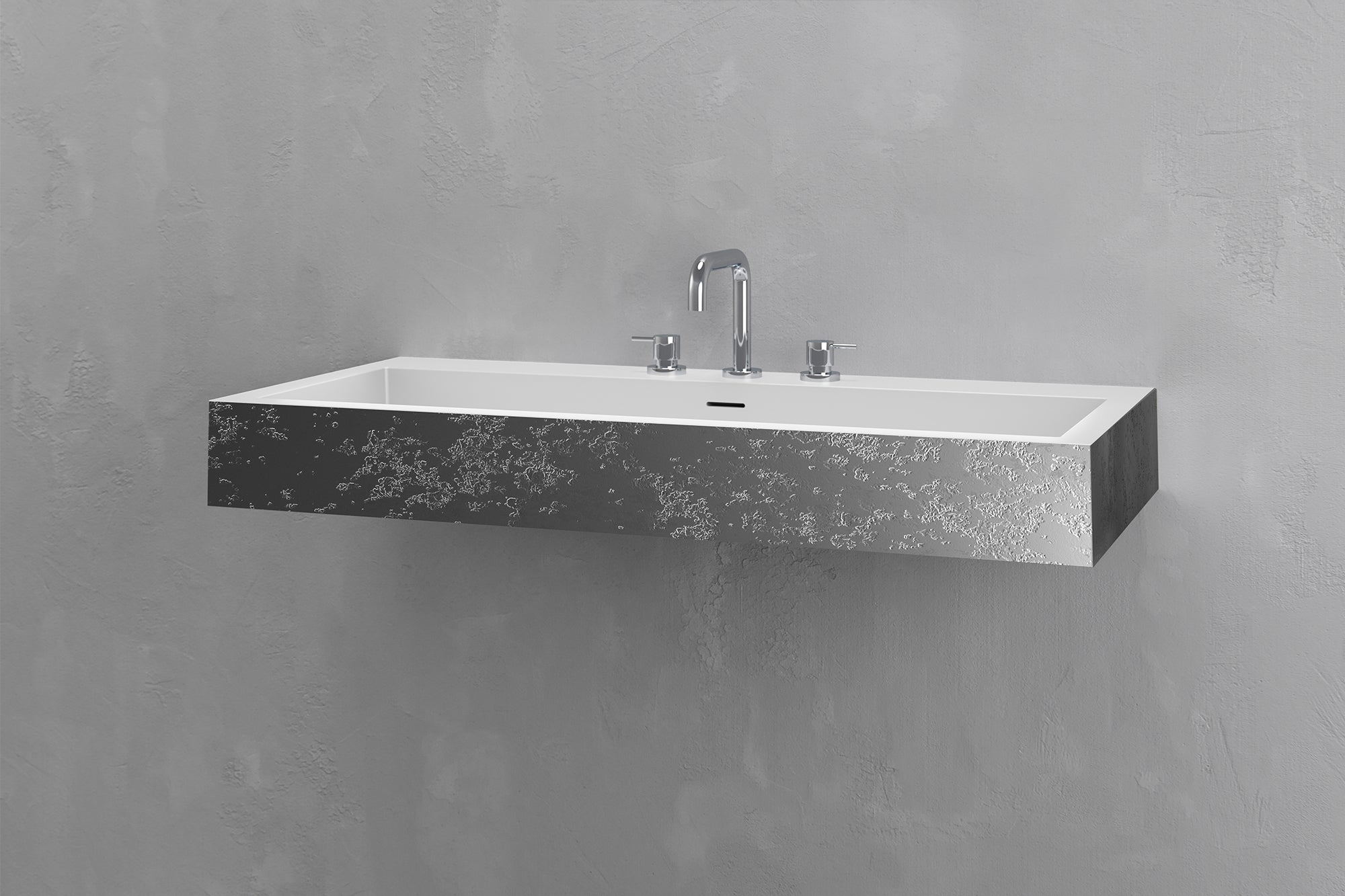 Wall Mounted Rectangular Bathroom Sink VAST Studio