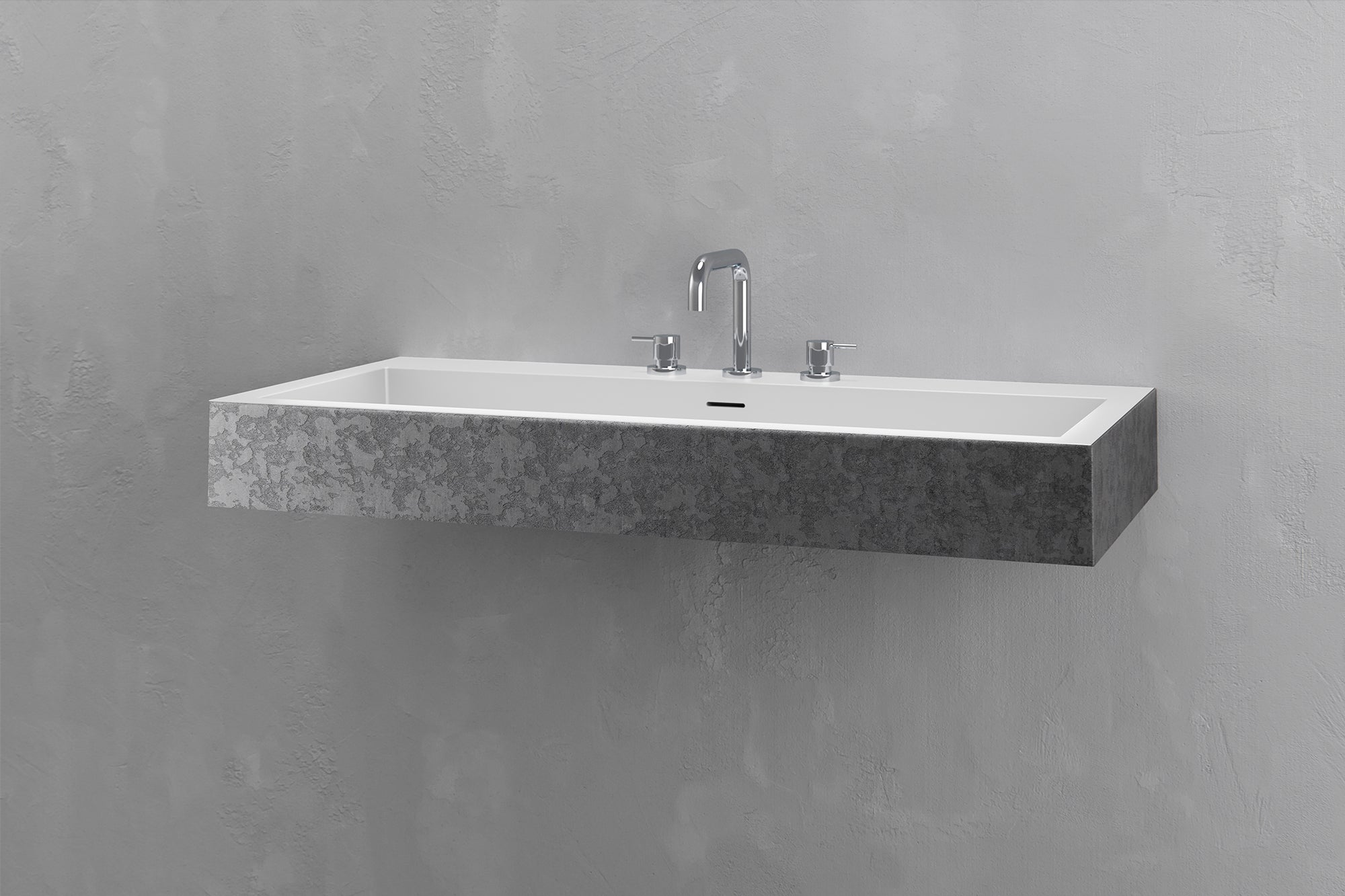 Wall Mounted Rectangular Bathroom Sink VAST Studio