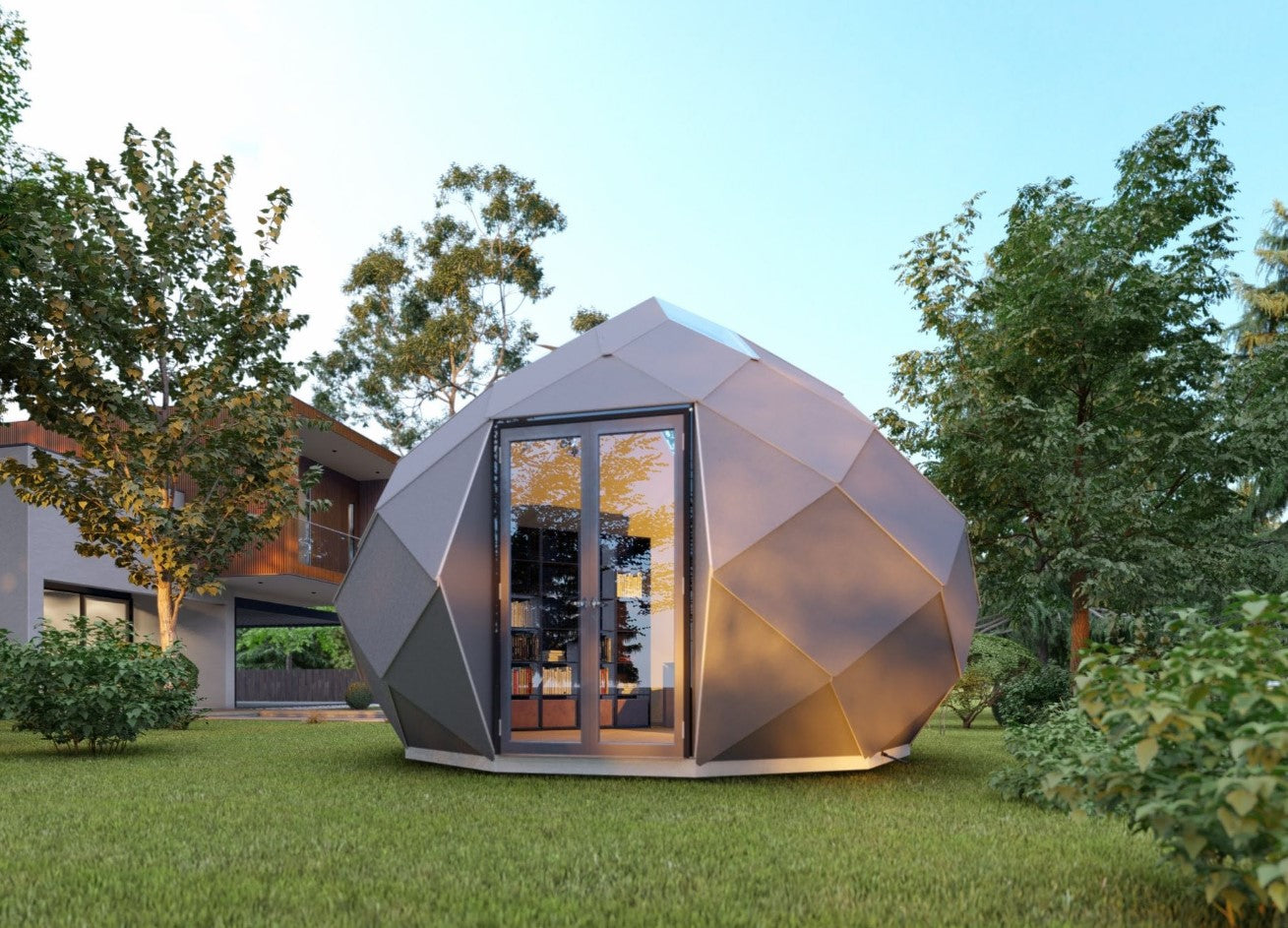 Patio Elegance Zomes Pod – 120 sq ft Eco-Friendly Outdoor Office Pod Patio Elegance