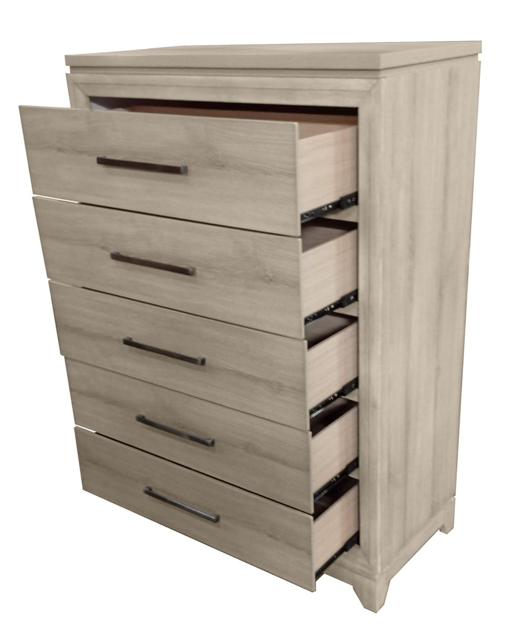 Best Quality Furniture Grey-Beige Wood Bedroom Set with Panel Bed Haus of Elevation