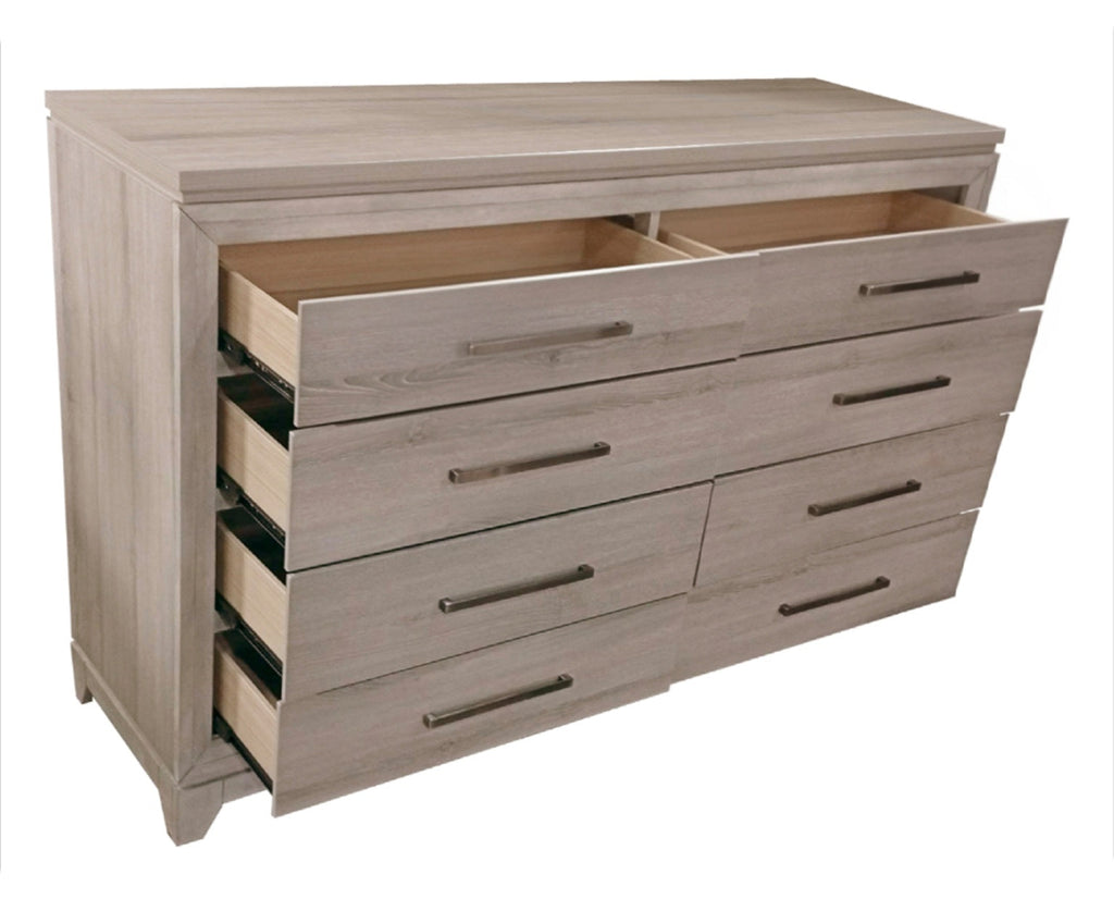 Best Quality Furniture Grey-Beige Wood Bedroom Set with Panel Bed Haus of Elevation
