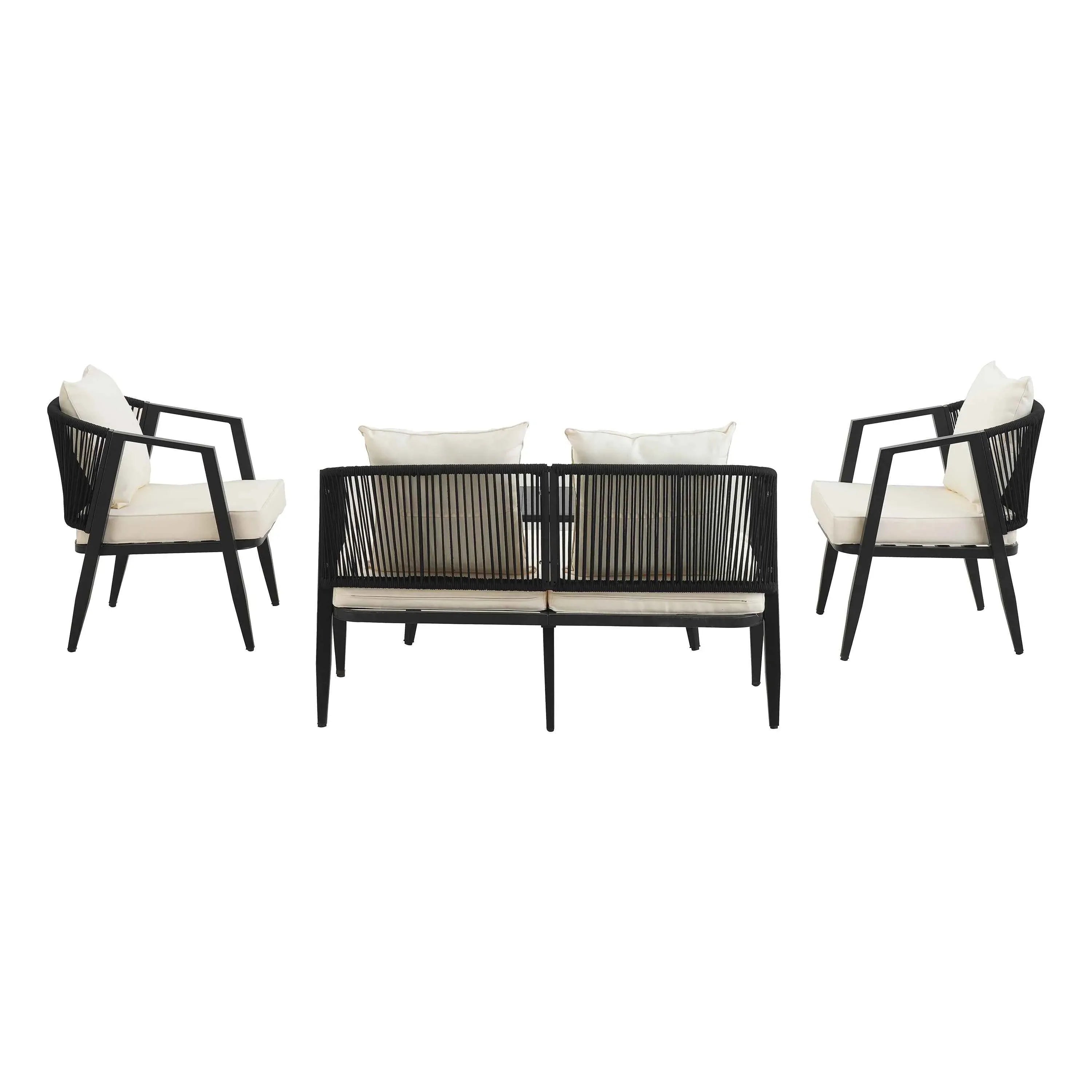 Durable and Comfortable Outdoor Seating Set,Suitable for Patios, Trustymall