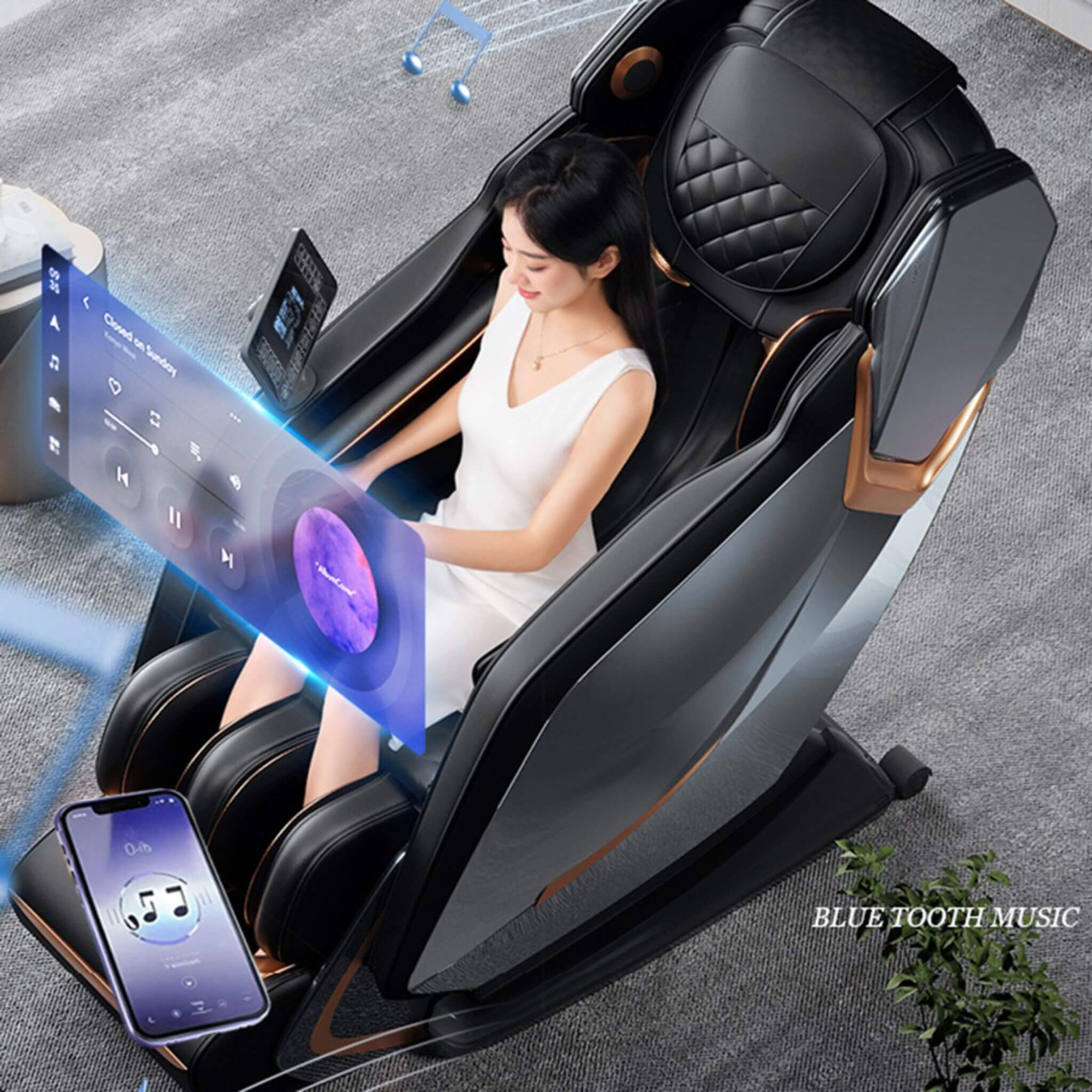 Airvana Nova Full-Body Zero Gravity Shiatsu Massage Chair With Heat And Voice Control (SAK49206) SAKSBY WHOLESALE