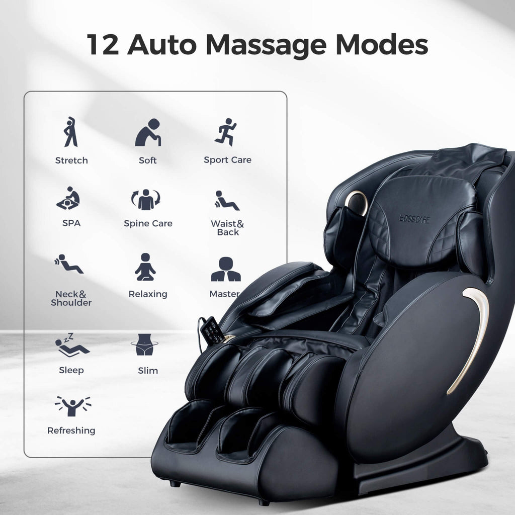 Bosscare Full Body 3D Zero Gravity Shiatsu Recliner Massage Chair With App (SAK32840) SAKSBY WHOLESALE
