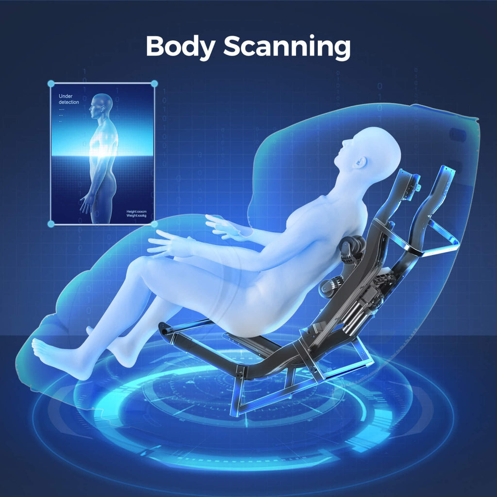 Bosscare Full Body 3D Zero Gravity Shiatsu Recliner Massage Chair With App (SAK32840) SAKSBY WHOLESALE