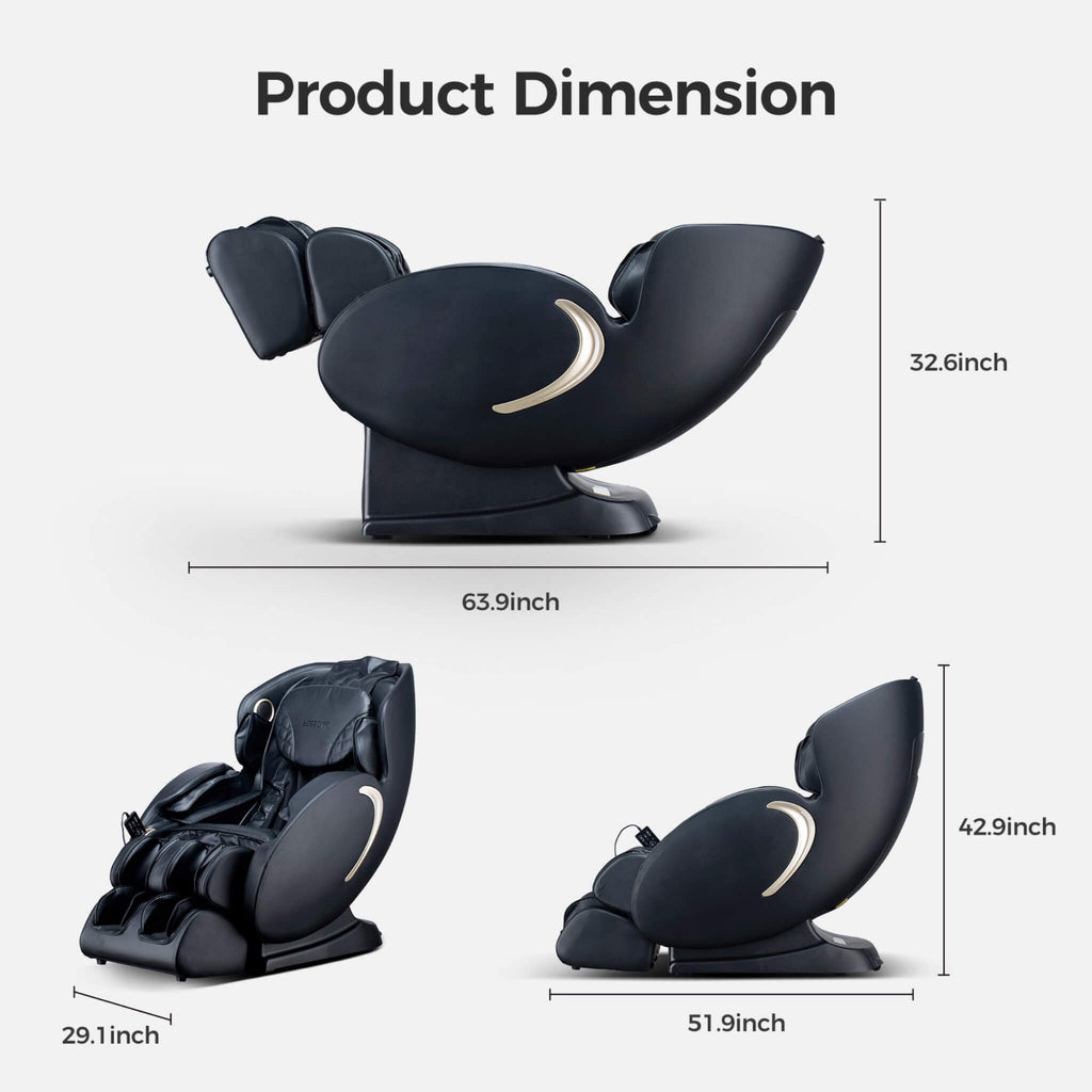 Bosscare Full Body 3D Zero Gravity Shiatsu Recliner Massage Chair With App (SAK32840) SAKSBY WHOLESALE