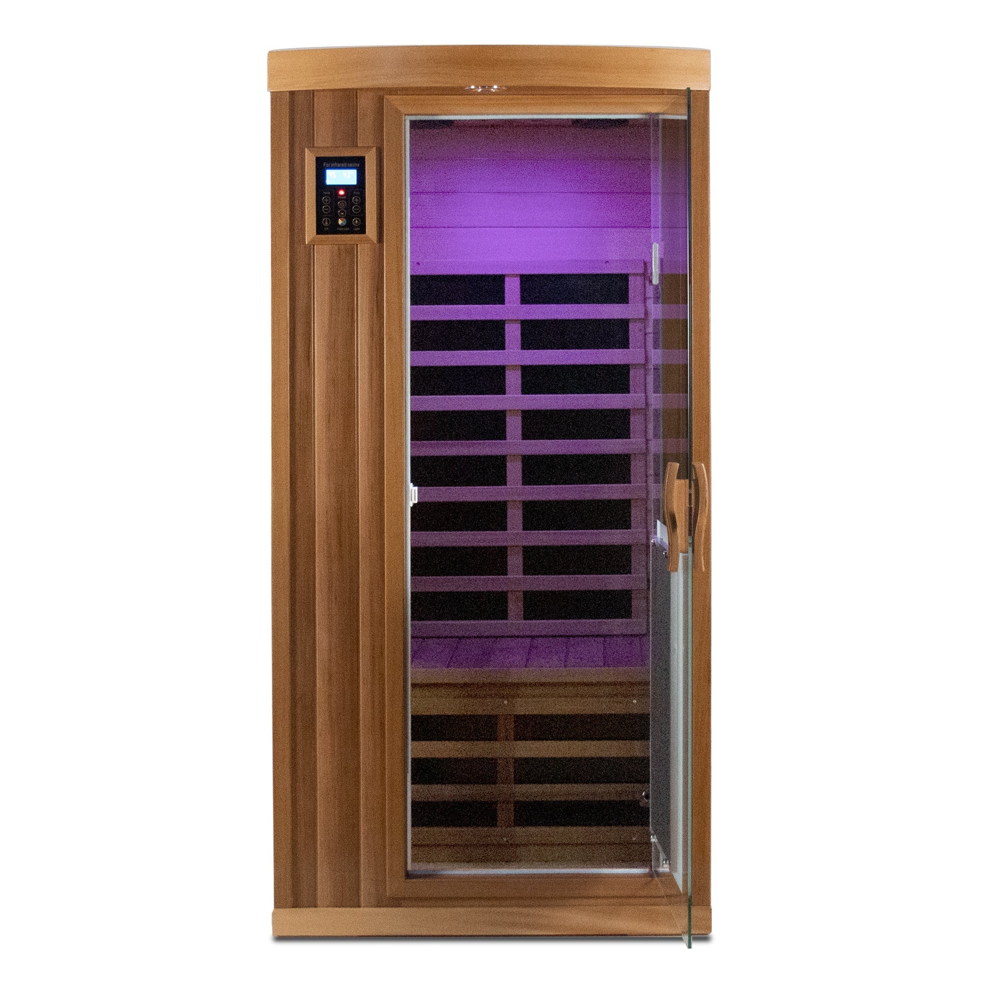 Low EMF One person Far infrared red cedar Deluxe indoor sauna room HouseOfZazla