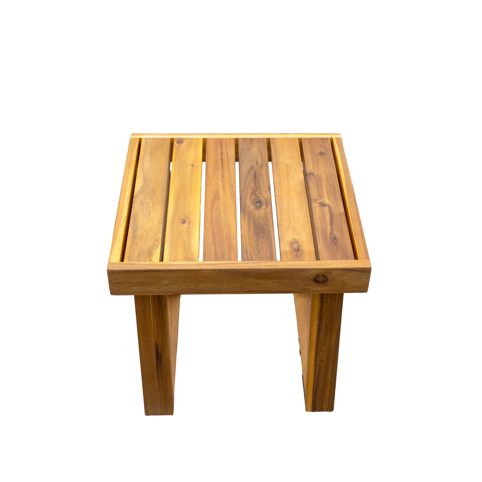 Acacia Wood Outdoor Lounge Set - Chair & Ottoman, Perfect for Patios, Trustymall
