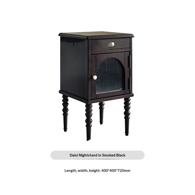 American-style Solid Wood Luxury Bedside Table Bedroom Furniture Storage FLIPSTYLEZLLC