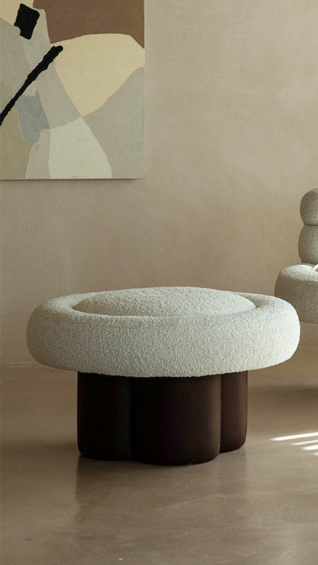 Sherpa Velvet Fabric Color Matching Single Sofa FLIPSTYLEZLLC